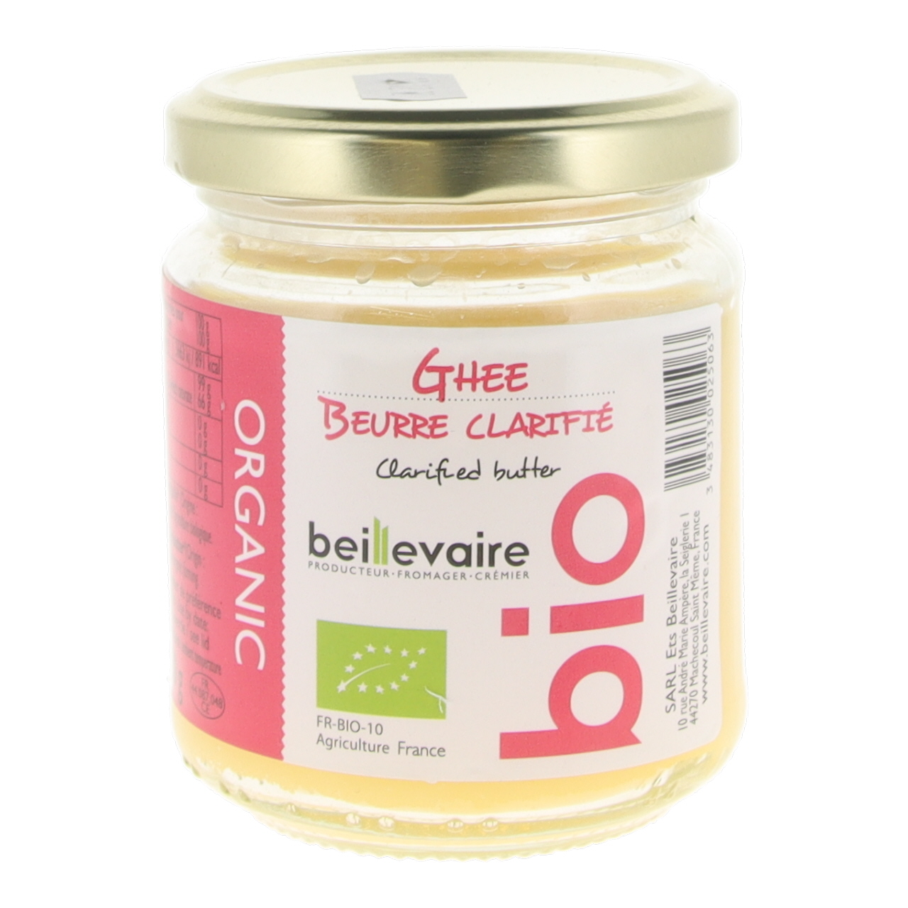 Beurre Clarifié Ghee Biologique - 225 g