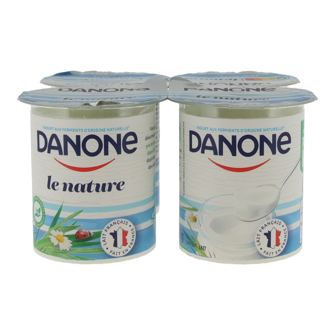 Ferments pour yaourt nature maison DANONE : la boite de 3x2g à